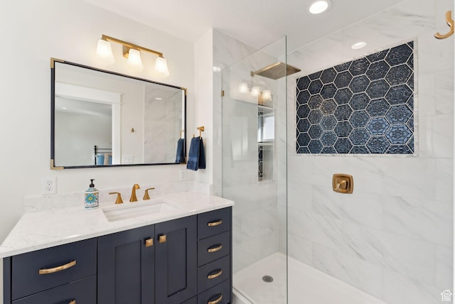 770 N 1000 E, Lehi, UT 84043 - bathroom featuring vanity and a tile shower