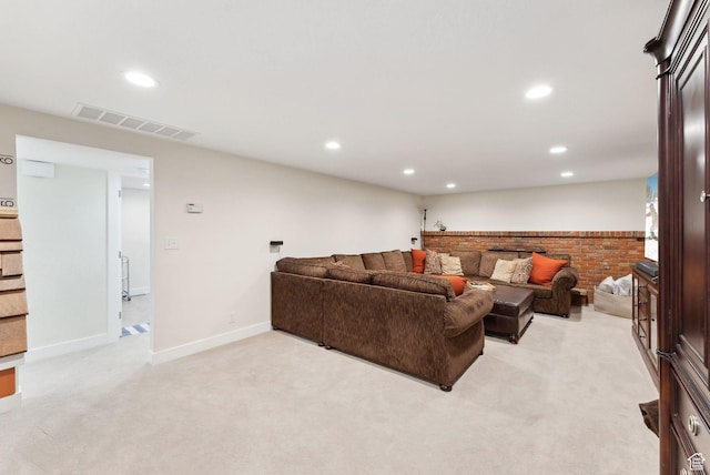 770 N 1000 E, Lehi, UT 84043 - living area with light colored carpet, visible vents, and recessed lighting