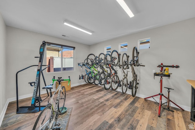 530 W Cougar Way, Ivins, UT 84738 - interior space featuring baseboards, bike storage, and visible vents