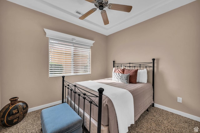 806 N 2500 W, Hurricane, UT 84737 - bedroom with ceiling fan, carpet floors, visible vents, and baseboards