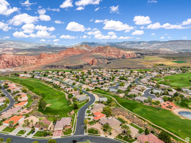 806 N 2500 W, Hurricane, UT 84737 - bird's eye view with a residential view, a mountain view, and golf course view