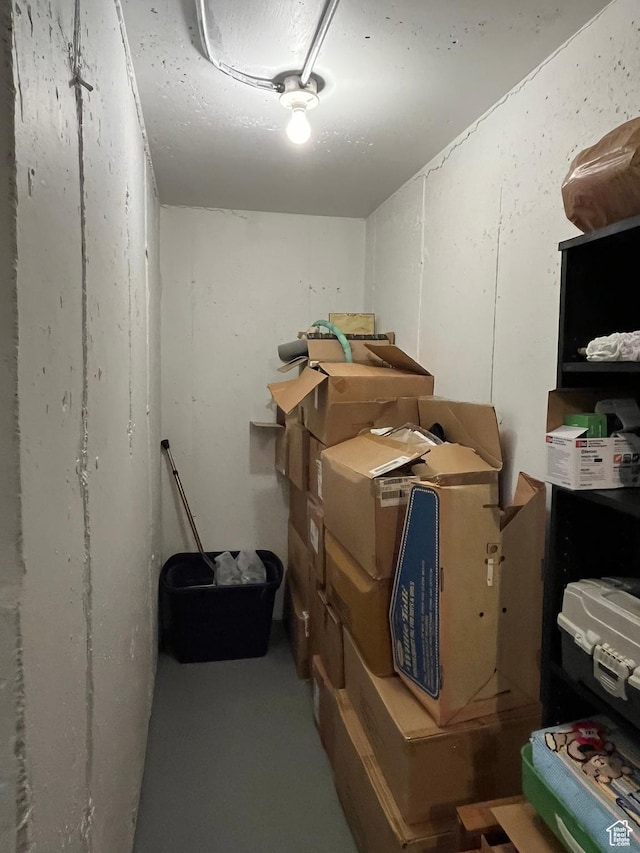 view of storage area