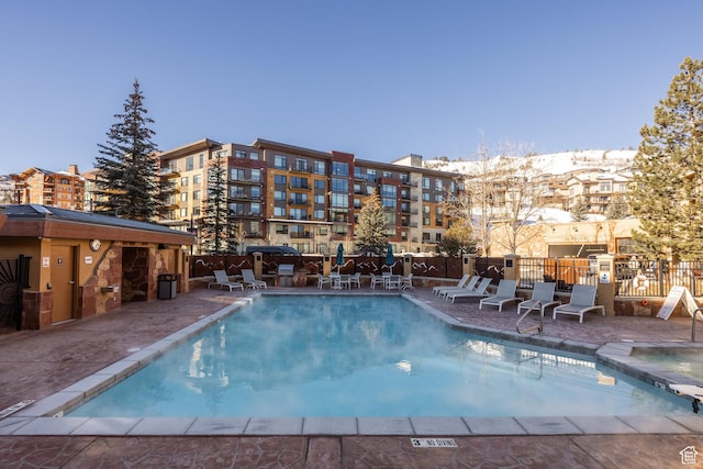 3720 N Sundial Ct Unit C007, Park City, UT 84098 - community pool featuring a patio and fence