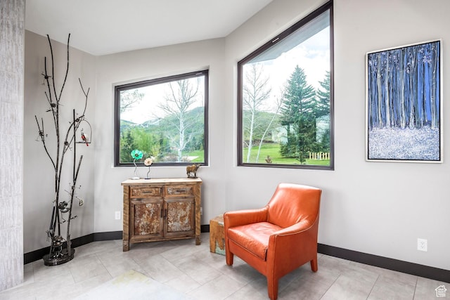 12 Thaynes Canyon Dr, Park City, UT 84060 - sitting room with light tile patterned flooring and baseboards