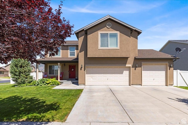 5906 Columbus Cir, Stansbury Park, UT 84074 - traditional-style home featuring driveway, stucco siding, and a garage