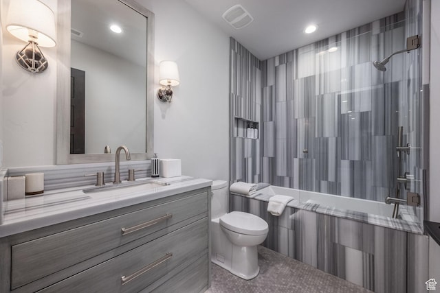 6379 W Golden Bear Loop, Park City, UT 84098 - full bath featuring toilet, vanity, visible vents, and a shower