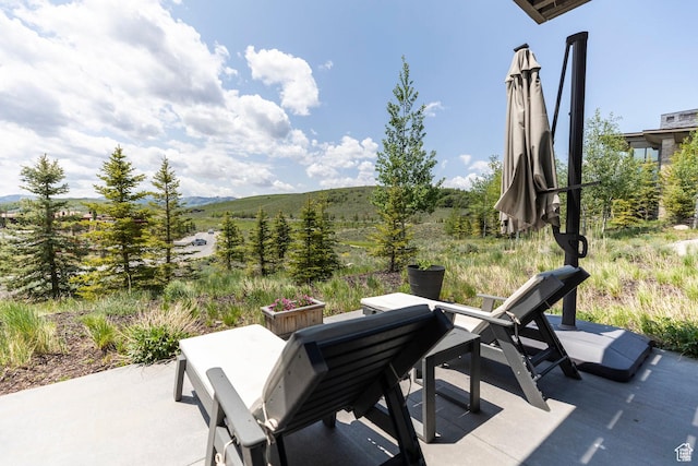 6379 W Golden Bear Loop, Park City, UT 84098 - view of patio with a mountain view