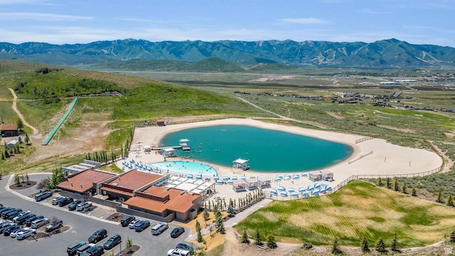 6379 W Golden Bear Loop, Park City, UT 84098 - birds eye view of property with a mountain view