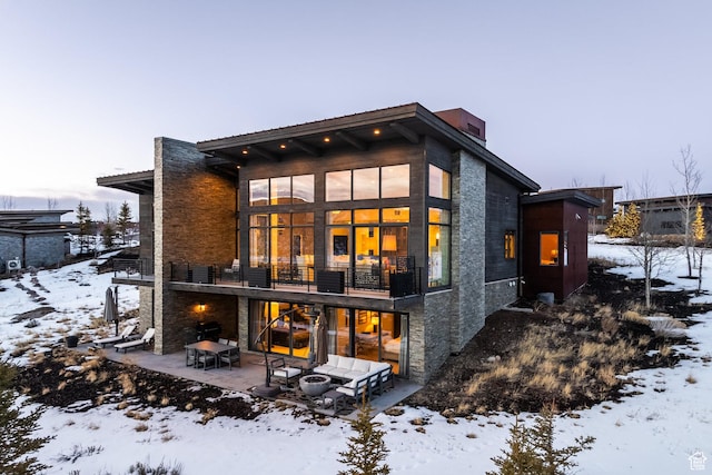 6379 W Golden Bear Loop, Park City, UT 84098 - snow covered house with a patio