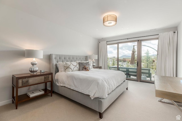 6379 W Golden Bear Loop, Park City, UT 84098 - bedroom featuring light carpet and access to outside