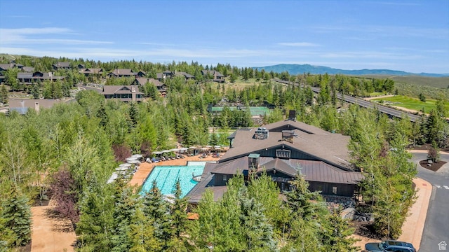 6379 W Golden Bear Loop, Park City, UT 84098 - birds eye view of property with a mountain view