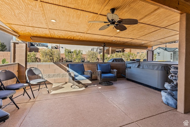 529 E Dry Ln, Washington, UT 84780 - view of patio / terrace with ceiling fan
