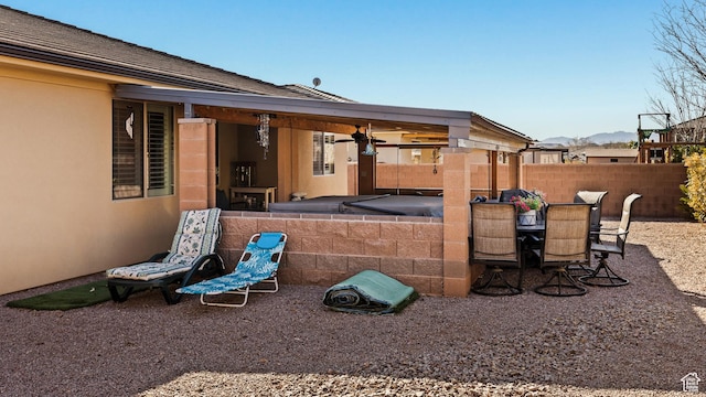 529 E Dry Ln, Washington, UT 84780 - view of patio / terrace featuring a ceiling fan and outdoor dining space