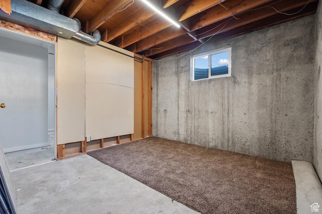 view of basement