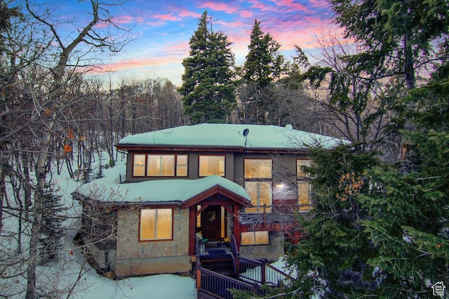 8979 N Timphaven Dr, Sundance, UT 84604 - view of front of property with stone siding