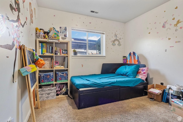 4160 S Oak Meadows Dr W Unit 11, Taylorsville, UT 84123 - carpeted bedroom featuring visible vents