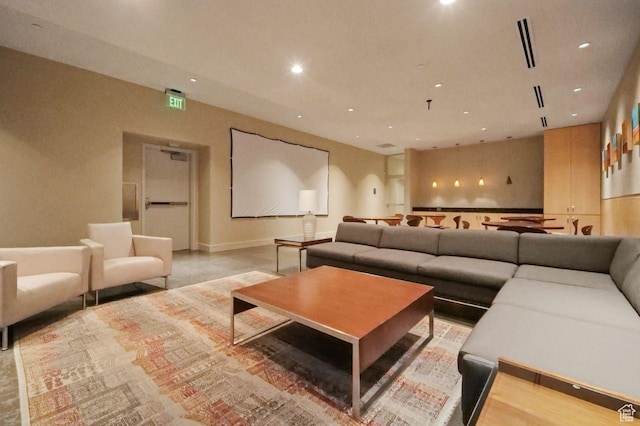 35 E 100 S Unit 1109, Salt Lake City, UT 84111 - home theater featuring recessed lighting and baseboards