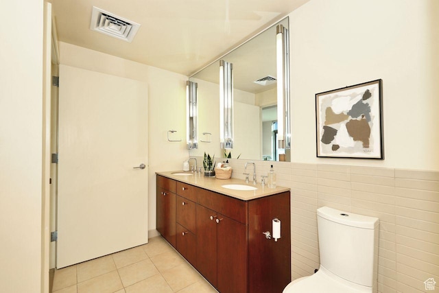35 E 100 S Unit 1109, Salt Lake City, UT 84111 - bathroom featuring toilet, tile patterned flooring, a sink, and visible vents