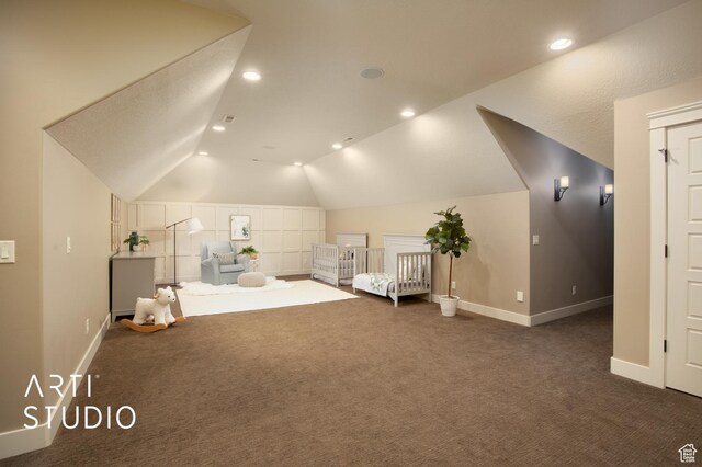 1663 N 3500 W, Plain City, UT 84404 - bonus room with lofted ceiling, carpet floors, recessed lighting, and baseboards