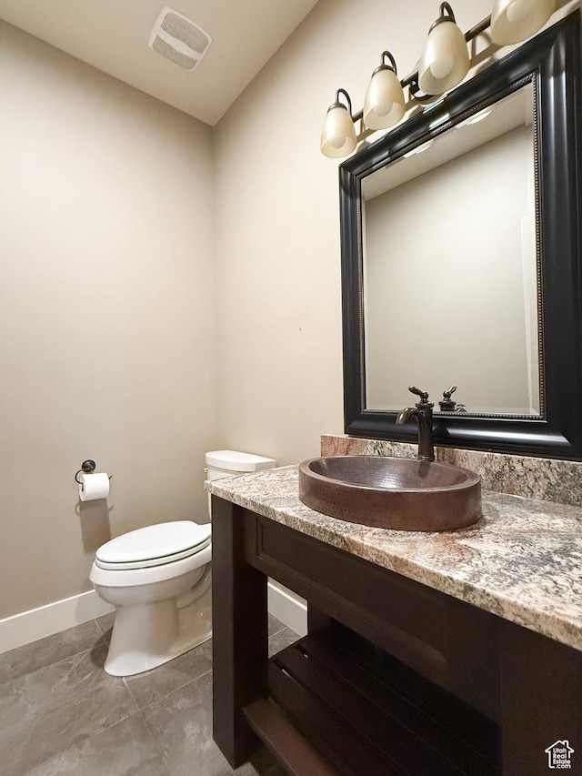 1663 N 3500 W, Plain City, UT 84404 - half bath featuring visible vents, vanity, toilet, and baseboards