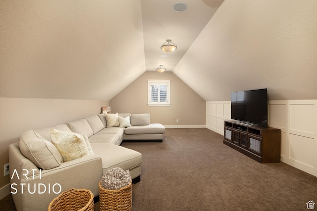 1663 N 3500 W, Plain City, UT 84404 - carpeted living room featuring vaulted ceiling