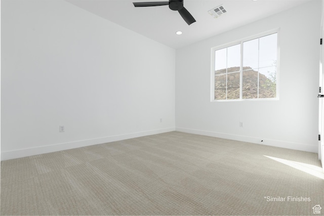 4085 E El Capitan Way, St George, UT 84790 - spare room with visible vents, baseboards, and light carpet