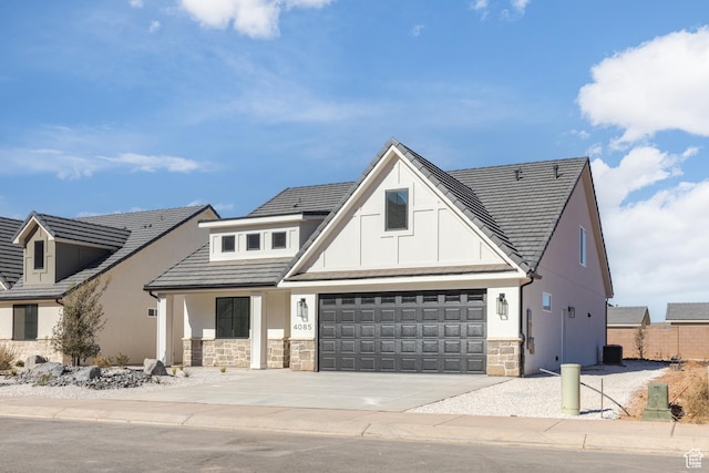 4085 E El Capitan Way, St George, UT 84790 - modern inspired farmhouse featuring driveway, stucco siding, and stone siding