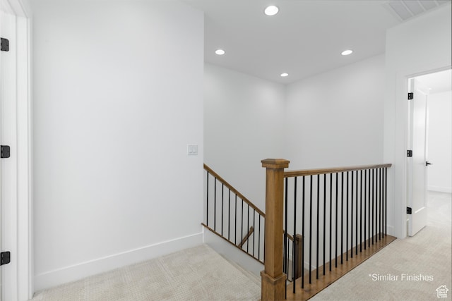 4085 E El Capitan Way, St George, UT 84790 - stairway featuring recessed lighting, carpet, visible vents, and baseboards