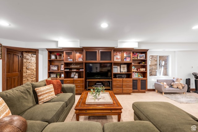 290 E 200 S, Parowan, UT 84761 - living area with recessed lighting and light carpet