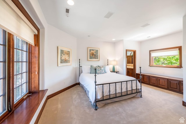 290 E 200 S, Parowan, UT 84761 - bedroom featuring recessed lighting, light colored carpet, visible vents, and baseboards