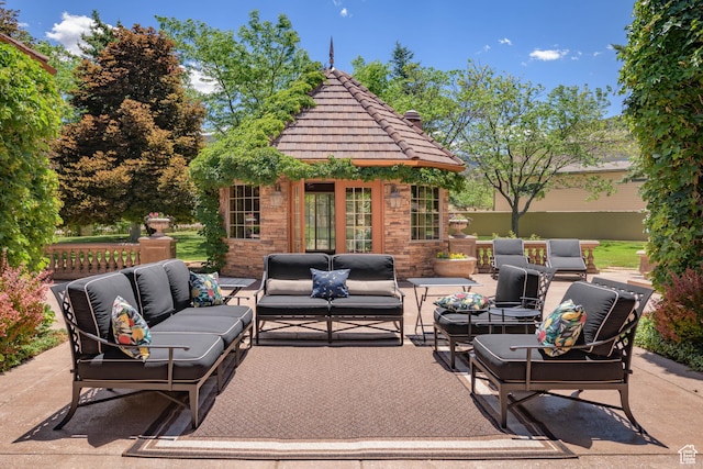 290 E 200 S, Parowan, UT 84761 - view of patio featuring outdoor lounge area and an outdoor structure