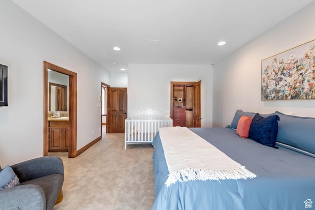 290 E 200 S, Parowan, UT 84761 - bedroom with light carpet, baseboards, and recessed lighting