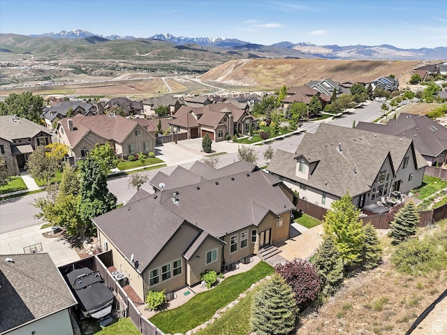 5204 N Eagles View Dr N, Lehi, UT 84043 - aerial view of residential area featuring mountains