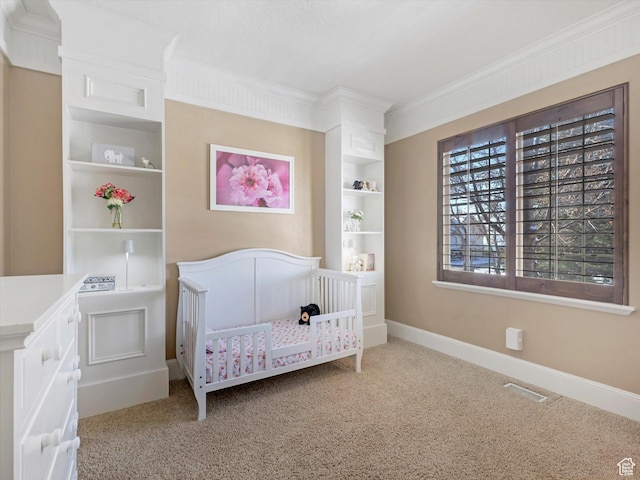 5204 N Eagles View Dr N, Lehi, UT 84043 - carpeted bedroom with crown molding and baseboards