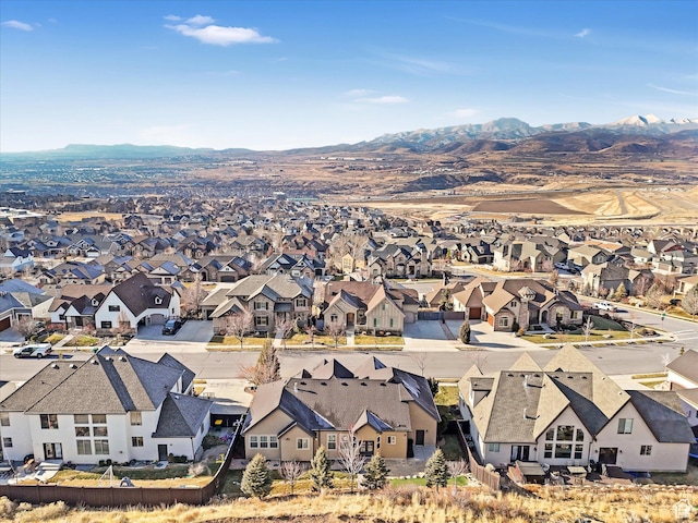 5204 N Eagles View Dr N, Lehi, UT 84043 - aerial perspective of suburban area featuring a mountain backdrop
