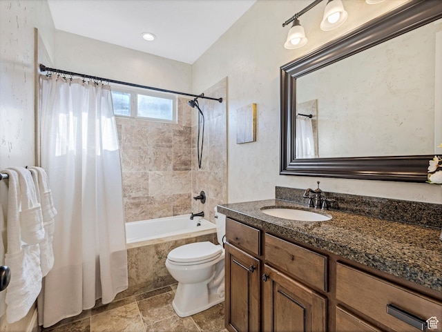 5204 N Eagles View Dr N, Lehi, UT 84043 - bathroom with toilet, tiled shower / bath combo, and vanity