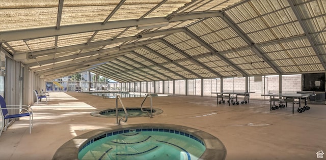view of pool