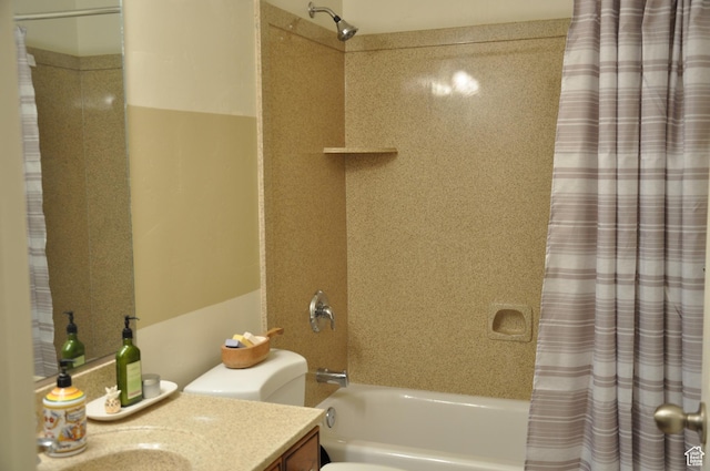 10611 S Oquirrh Lake Rd W, South Jordan, UT 84009 - full bath featuring shower / tub combo, toilet, and vanity