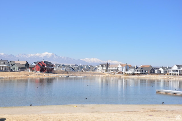 10611 S Oquirrh Lake Rd W, South Jordan, UT 84009 - property view of water featuring a residential view and a mountain view