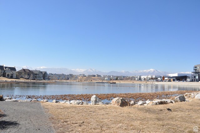 10611 S Oquirrh Lake Rd W, South Jordan, UT 84009 - property view of water featuring a mountain view
