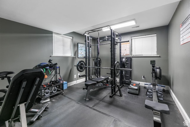 10063 N Poplar Ct, Cedar Hills, UT 84062 - workout room featuring visible vents and baseboards