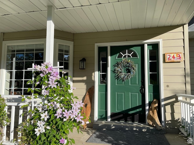 243 Eastridge E, Logan, UT 84321 - entrance to property featuring covered porch