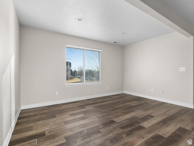177 S 1050 W Unit 19, Provo, UT 84601 - spare room featuring dark wood-style floors, baseboards, and recessed lighting