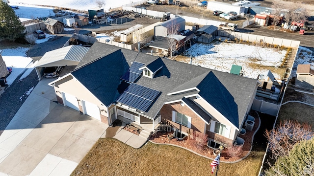 birds eye view of property featuring a residential view