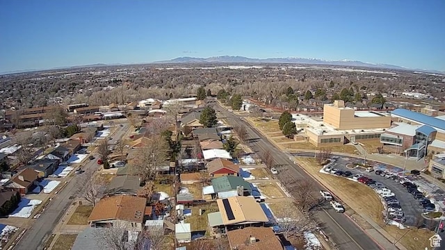 1105 9th St, Ogden, UT 84404 - aerial view of property's location with a mountainous background and nearby suburban area