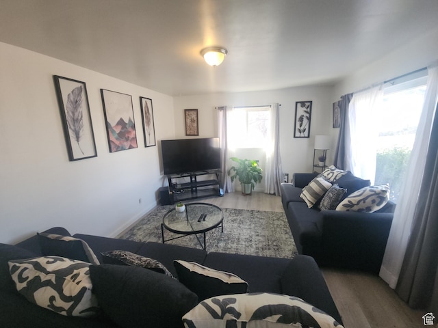 1105 9th St, Ogden, UT 84404 - living room with wood finished floors and plenty of natural light