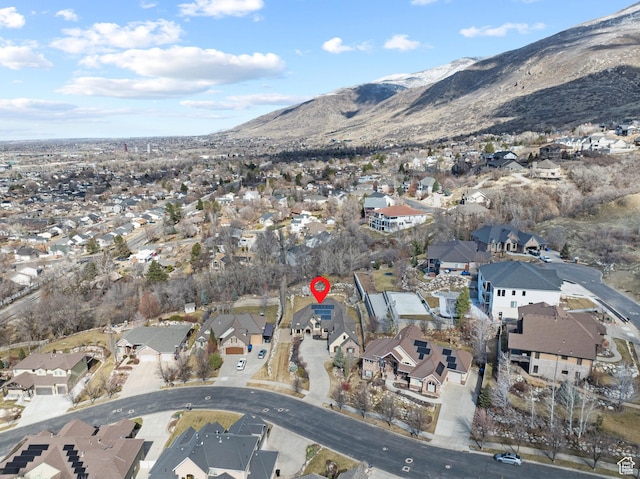267 E Lucky Star Way, Farmington, UT 84025 - aerial overview of property's location featuring nearby suburban area and a mountainous background