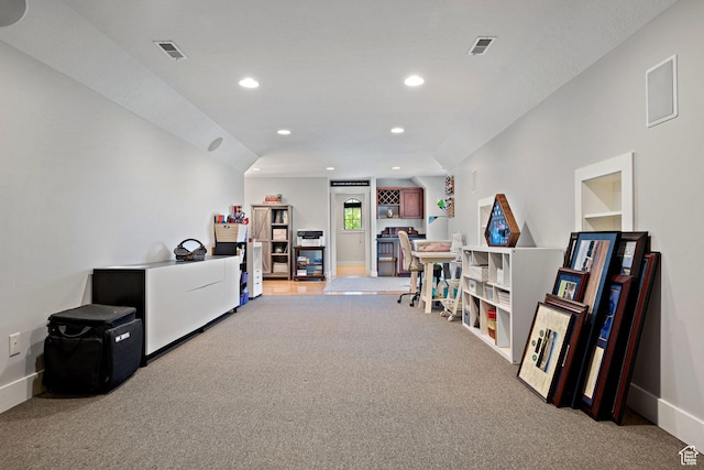 267 E Lucky Star Way, Farmington, UT 84025 - playroom featuring carpet, baseboards, and recessed lighting