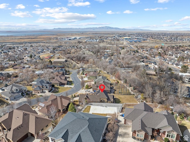 267 E Lucky Star Way, Farmington, UT 84025 - aerial view of property's location featuring nearby suburban area and a mountain backdrop