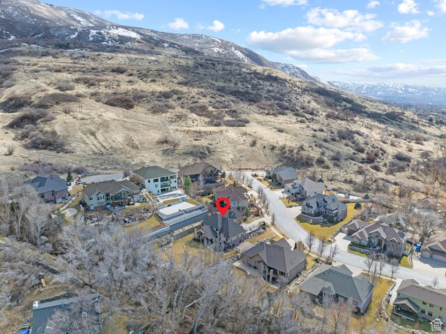 267 E Lucky Star Way, Farmington, UT 84025 - aerial overview of property's location with a mountainous background and nearby suburban area
